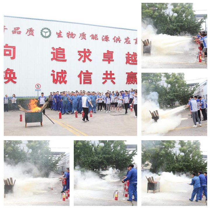 隨后，集團消防安全員為廣大職工講解滅火器和消防水槍的使用方法，并現(xiàn)場演示。廣大員工積極參與到教學演練當中，進一步鞏固消防培訓知識。